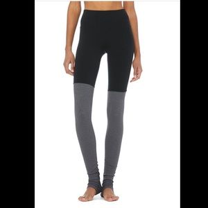 ALO Yoga Goddess Black/Grey Leggings